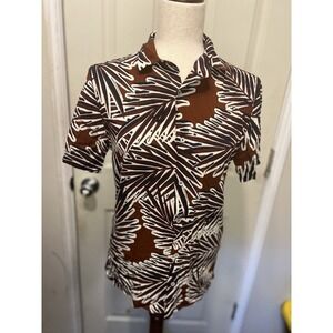 Zara Women's‎ Button Up Shirt Floral Design